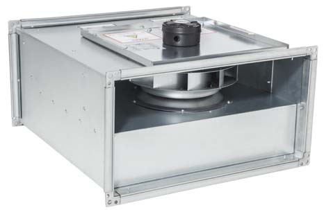 Dikdörtgen Kanal Tipi Radyal Fan