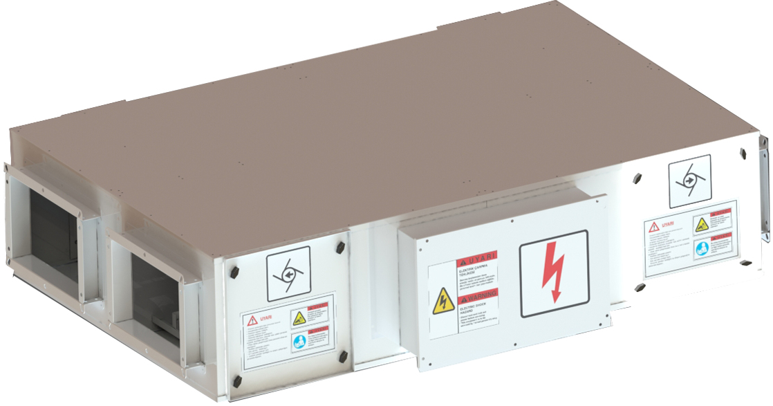 SİGMA Tavan Tipi Çapraz Akışlı Isı Geri Kazanım Cihazı